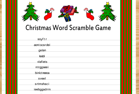 christmas games to print free