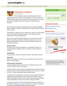 Christmas in Mexico Lesson Plan for 3rd - 5th Grade | Lesson Planet