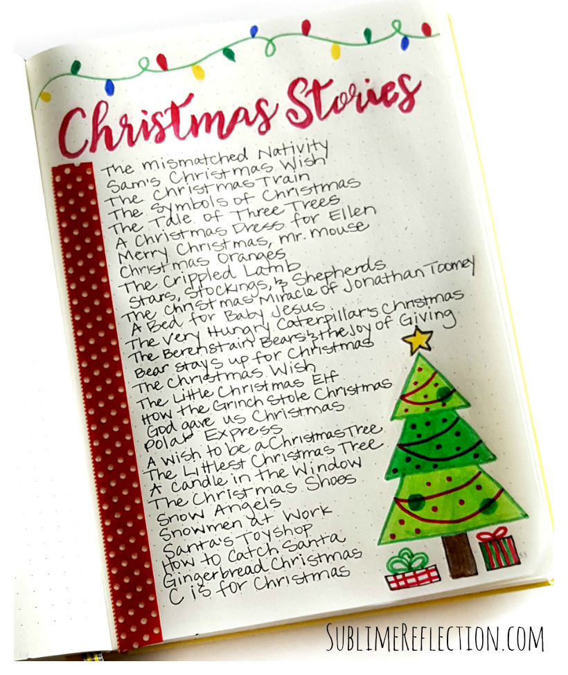 Planning for the Holidays in your Bullet Journal - Sublime Reflection
