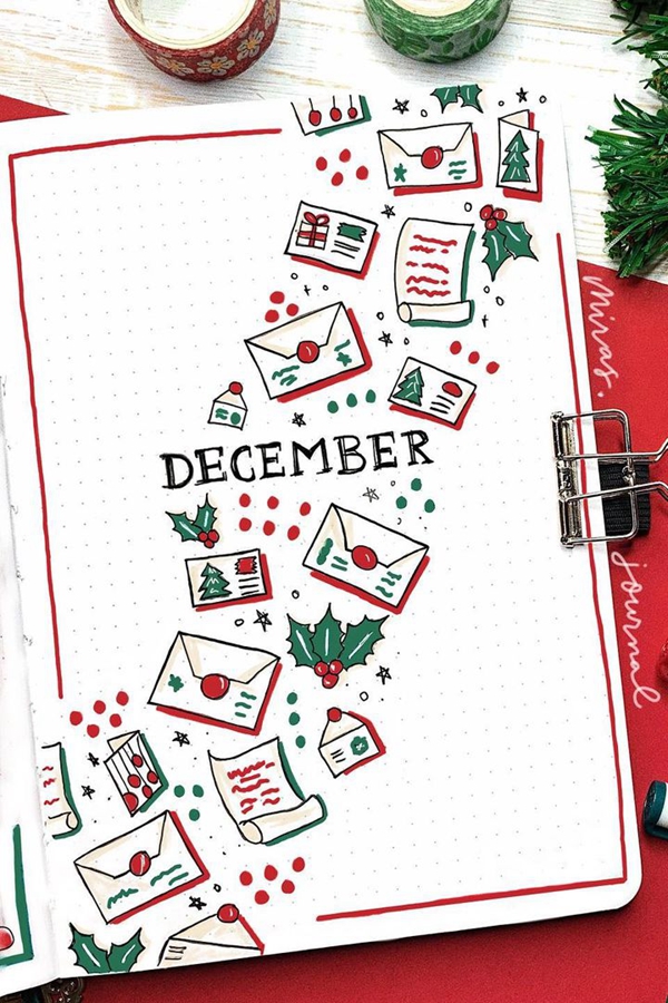 35 Bullet Journal Cover Page Ideas for December 2021 That You Have ...