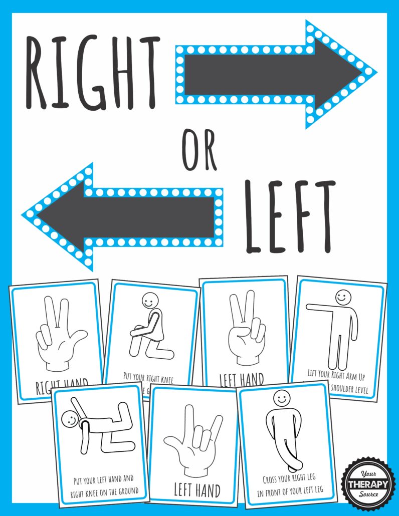 Right Left Christmas Game Printable - Free Story - Your Therapy Source