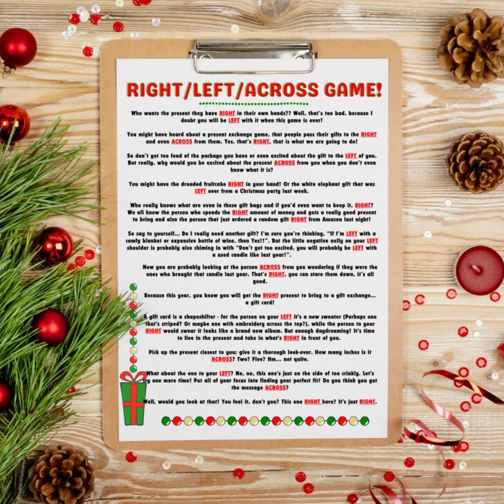 Free Christmas Left Right Worksheet Download Free Christmas Left Right 