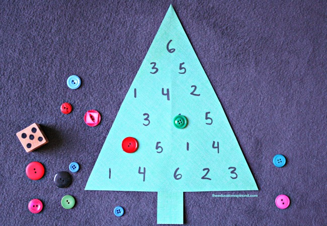 Fun Math Games with Christmas Trees! - The Educators Spin On It