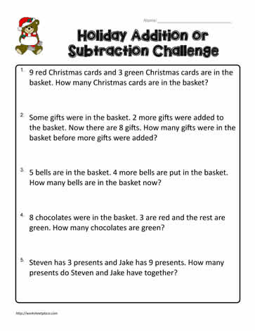2nd Grade Word Problems Worksheets