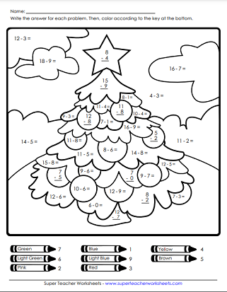 christmas math worksheet for 5th grade