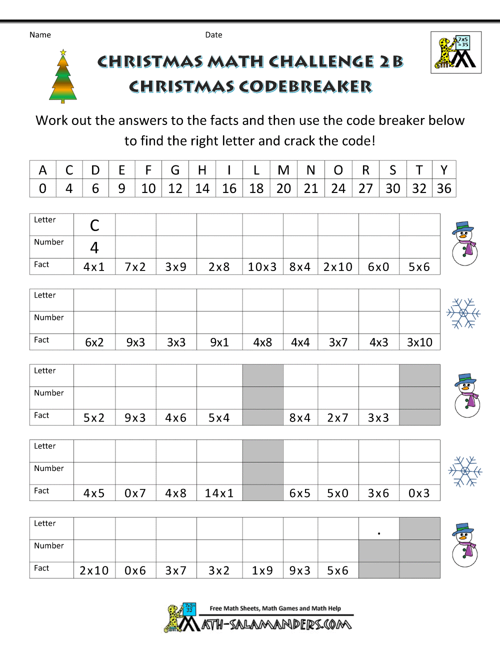 christmas math worksheet for kids