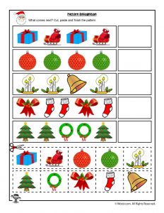 christmas math worksheet for kids