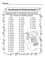christmas math worksheet graphing