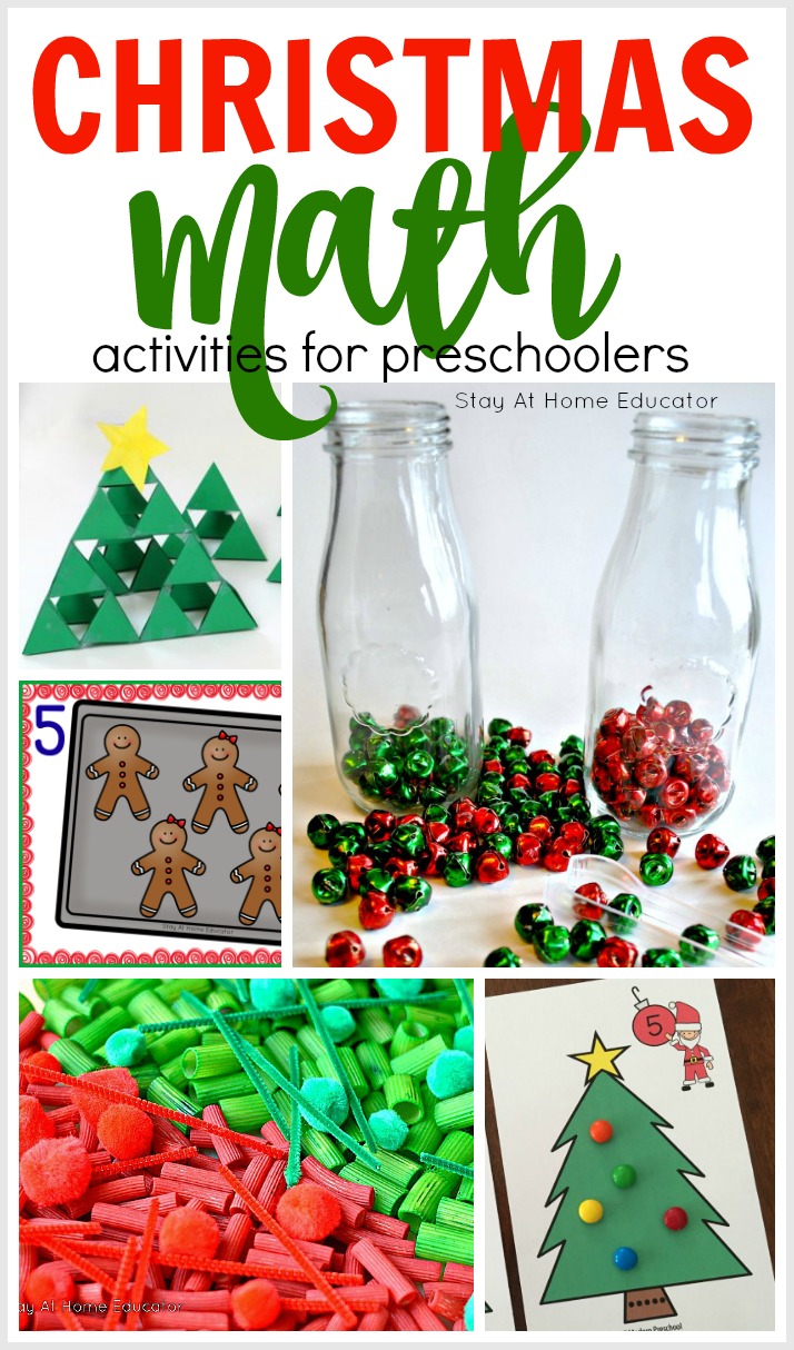 15+ Christmas Math Activities for Preschoolers Stay At Home Educator