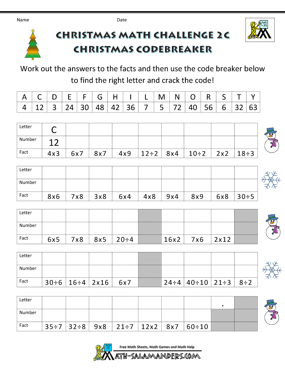 christmas math