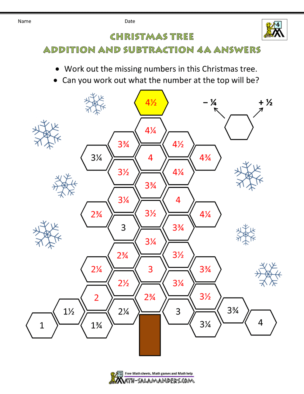 christmas multiplication worksheet 4th grade