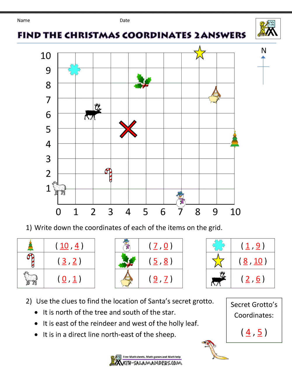 christmas multiplication worksheet grade 5
