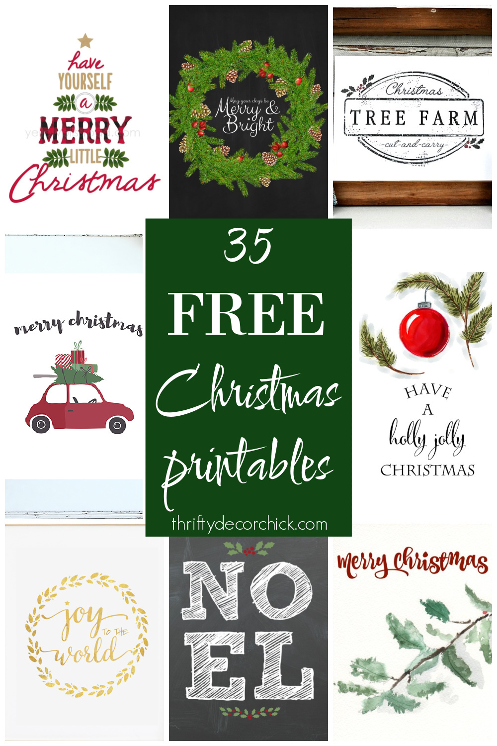 christmas pictures to print