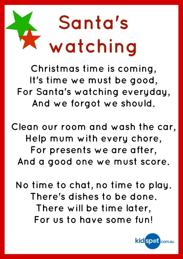 Christmas poetry: Kids, Christmas, Christmas cards | Kidspot