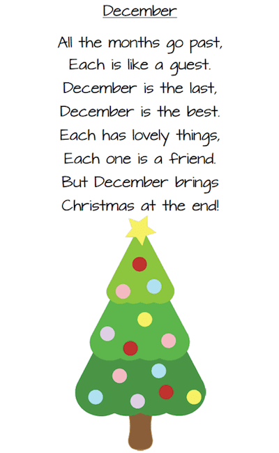 Christmas Poems for Young Children! » Grade Onederful