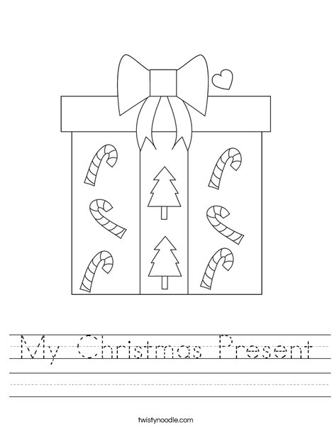 My Christmas Present Worksheet - Twisty Noodle
