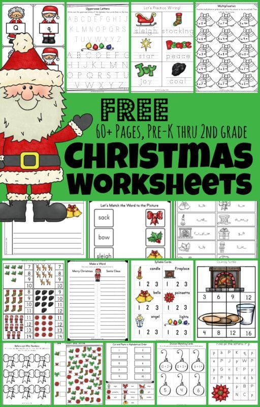 christmas printable worksheet for 4th grade