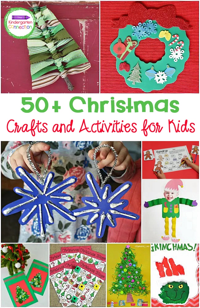 50+ Christmas Crafts and Activities for Kids - The Kindergarten ...