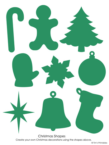 Christmas Shapes - Tims Printables