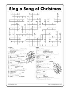 christmas song worksheet