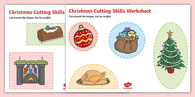 Easy French Christmas-themed Worksheet  