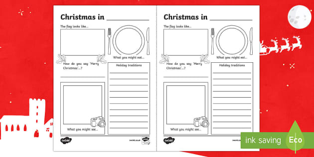 christmas traditions around the world worksheet
