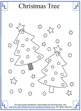 Christmas Tree Coloring Page