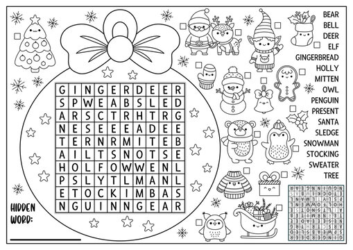 christmas word search
