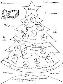 christmas worksheet for 1st grade