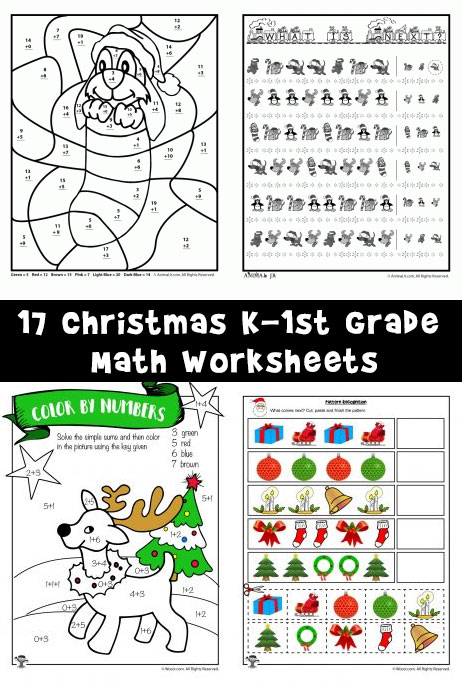 christmas worksheet for 1st grade