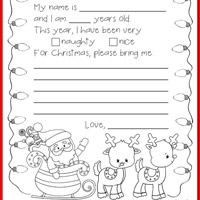 christmas worksheet for 3 yr olds