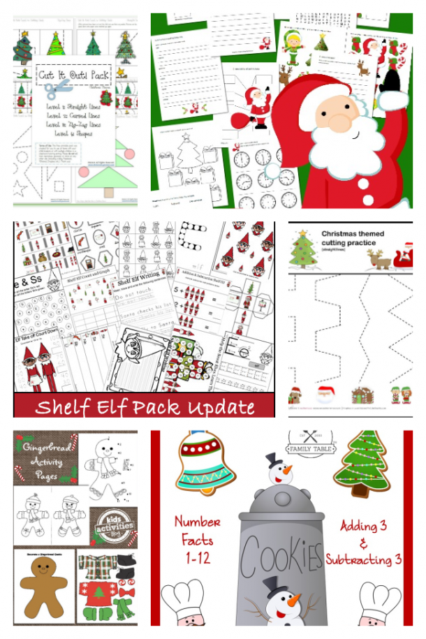 christmas worksheet for 3 yr olds