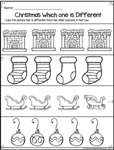 ? FREE Printable Christmas Worksheets for Preschool