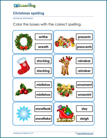 Christmas worksheets bundle | Worsheets library