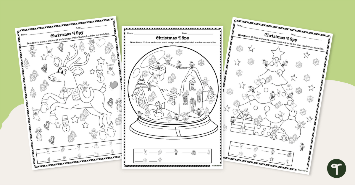 Free Printable Christmas Worksheets