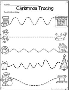 Christmas Printable for Christmas kids Party in doodle style ...