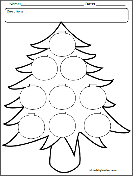 christmas worksheet free