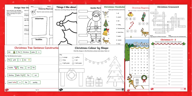 christmas worksheet