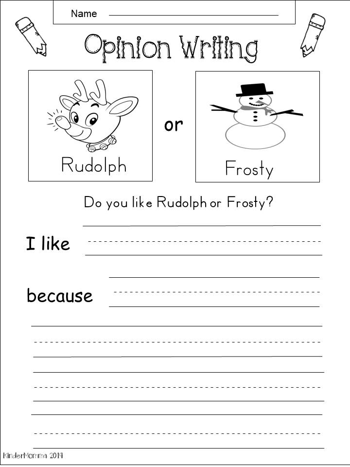 christmas writing worksheet