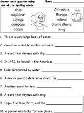 christopher columbus for kids worksheet