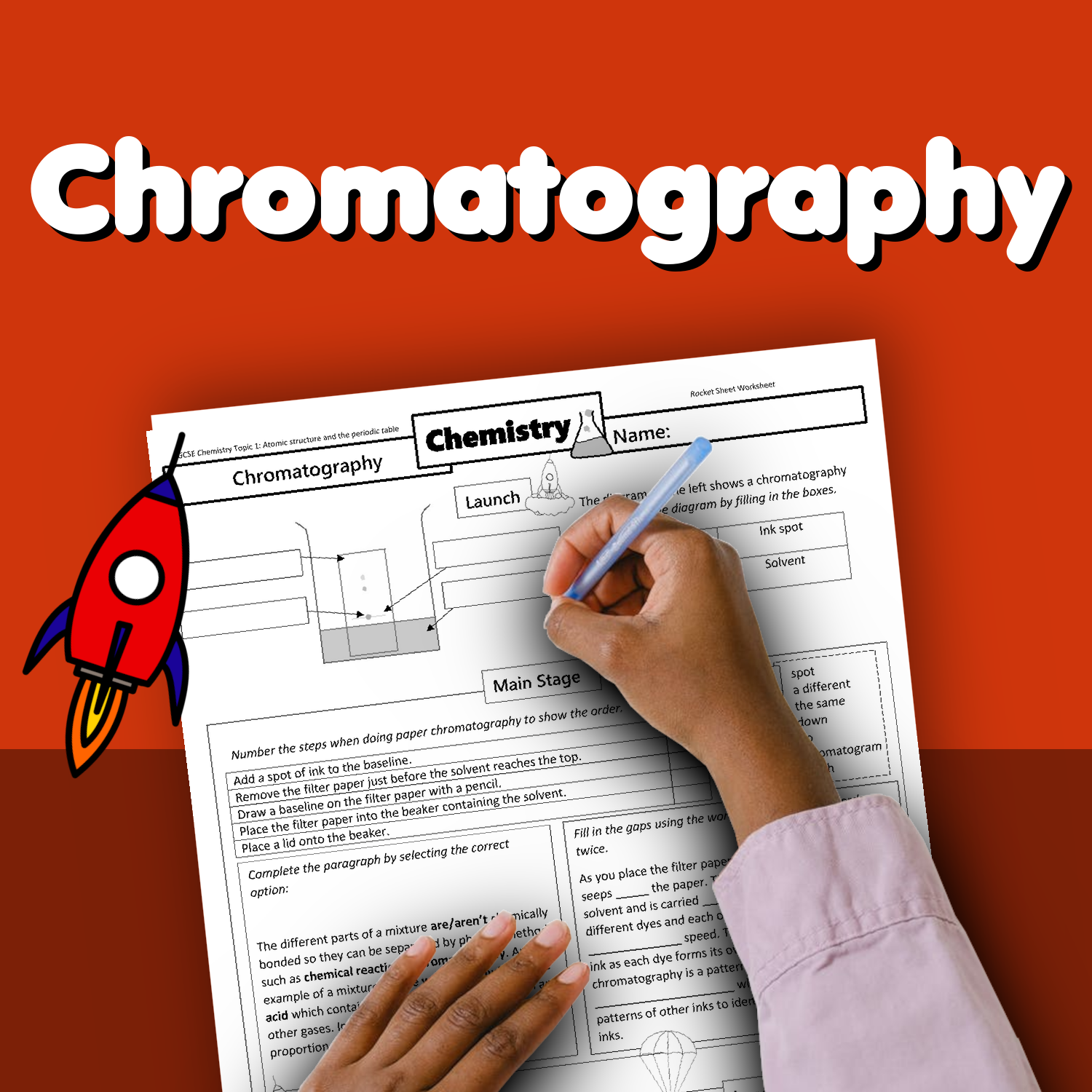 Chromatography Home Learning Worksheet GCSE Worksheets Library
