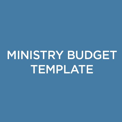 Ministry Budget Template | Operations | Finance | Church ...