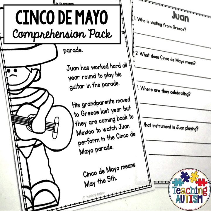Cinco de Mayo Reading Comprehension Activity Made By Teachers