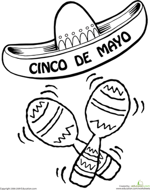 cinco de mayo worksheet for kids