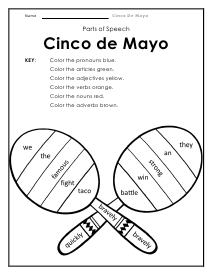 cinco de mayo worksheet for kids