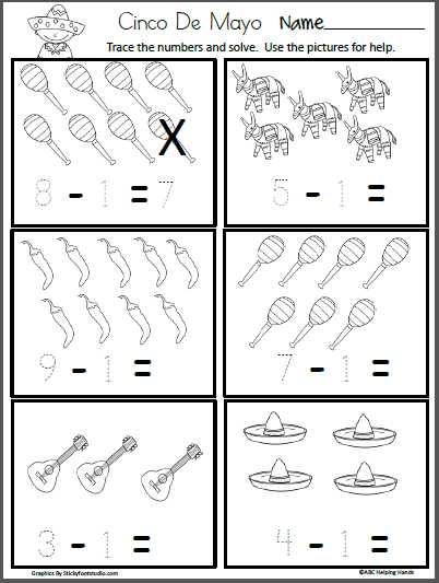 cinco de mayo worksheet for preschoolers