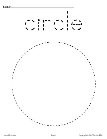9 Circle Worksheets &  Printables: Tracing, Drawing, Coloring ...