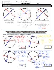 circles and volume worksheet