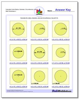 circles worksheet day 1