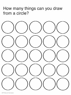 Art Sub Lessons: Circle Drawing Game - Art Worksheets Printables